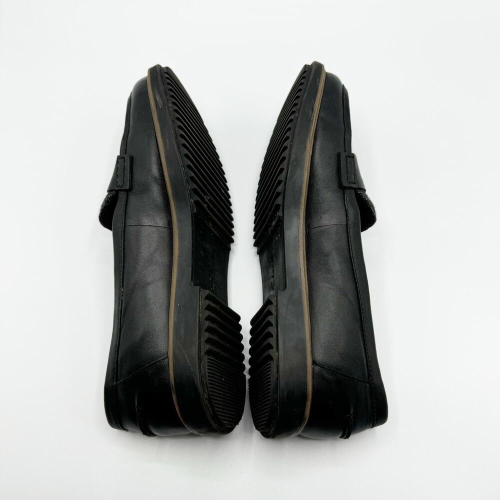 Clarks Collection Black Tweed Penny Loafer Raisie Eletta Soft Cushion Size 9.5 - Picture 5 of 9